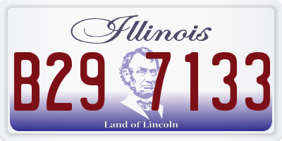 IL license plate B297133