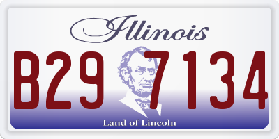 IL license plate B297134