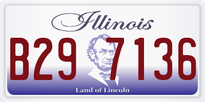 IL license plate B297136