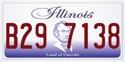 IL license plate B297138