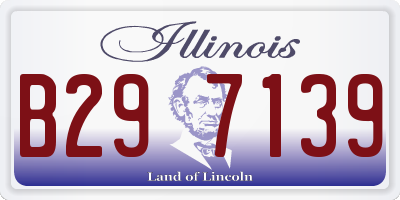 IL license plate B297139