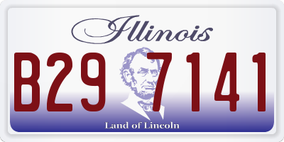 IL license plate B297141