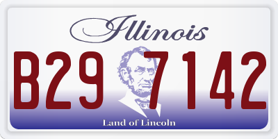 IL license plate B297142