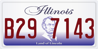 IL license plate B297143