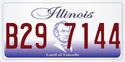 IL license plate B297144