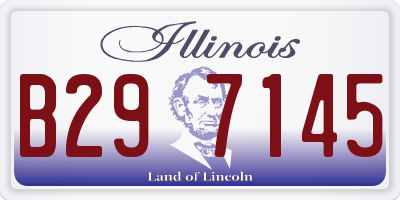 IL license plate B297145