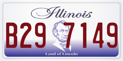 IL license plate B297149