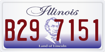 IL license plate B297151