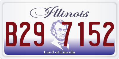 IL license plate B297152