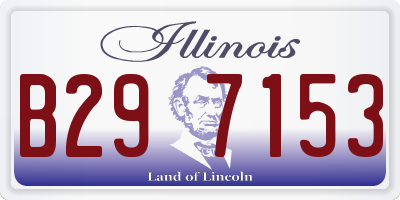 IL license plate B297153