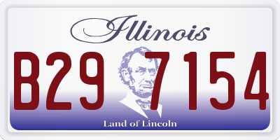 IL license plate B297154