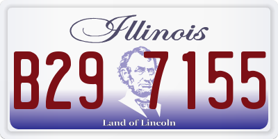IL license plate B297155
