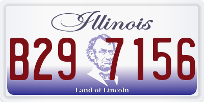 IL license plate B297156