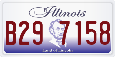IL license plate B297158