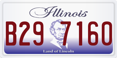IL license plate B297160