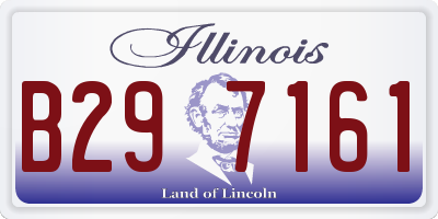 IL license plate B297161