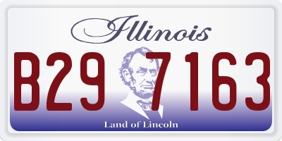 IL license plate B297163