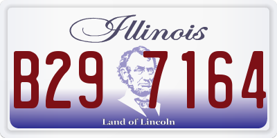 IL license plate B297164