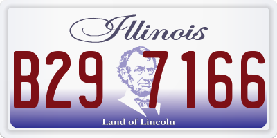 IL license plate B297166
