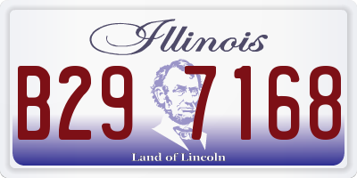 IL license plate B297168