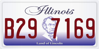 IL license plate B297169