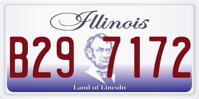 IL license plate B297172