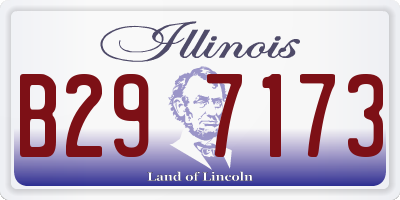 IL license plate B297173