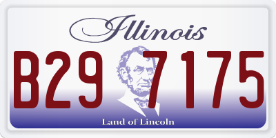 IL license plate B297175