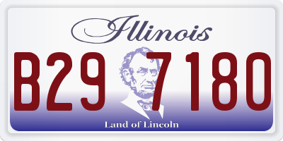 IL license plate B297180