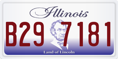 IL license plate B297181