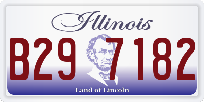 IL license plate B297182