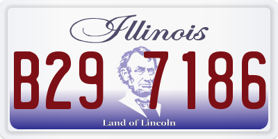 IL license plate B297186