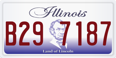 IL license plate B297187
