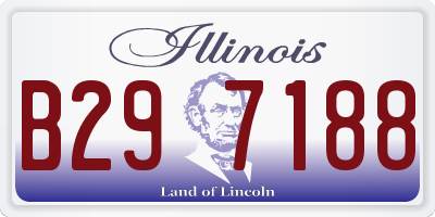 IL license plate B297188