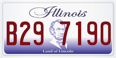 IL license plate B297190