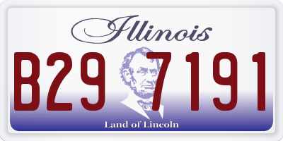 IL license plate B297191