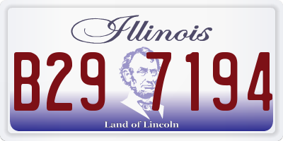 IL license plate B297194