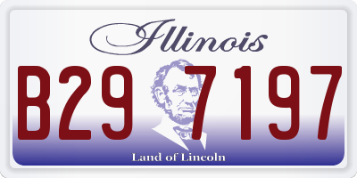 IL license plate B297197