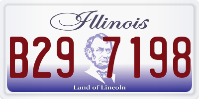 IL license plate B297198
