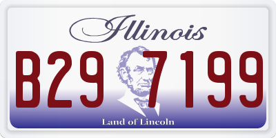 IL license plate B297199