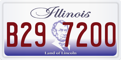 IL license plate B297200