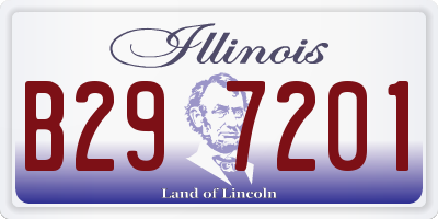 IL license plate B297201