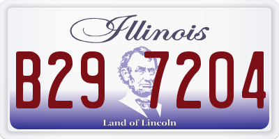 IL license plate B297204