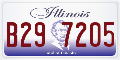 IL license plate B297205
