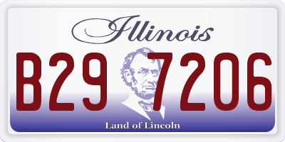 IL license plate B297206