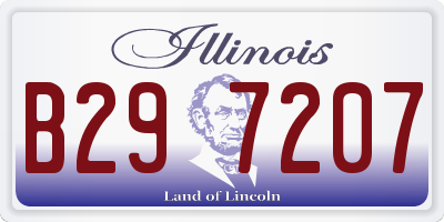 IL license plate B297207
