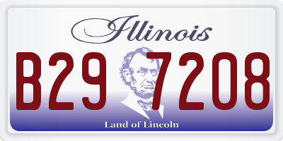 IL license plate B297208