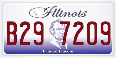 IL license plate B297209