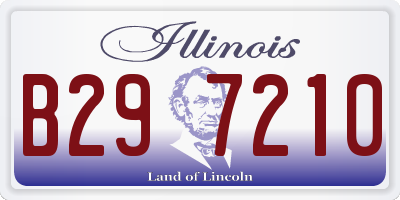 IL license plate B297210