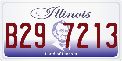 IL license plate B297213